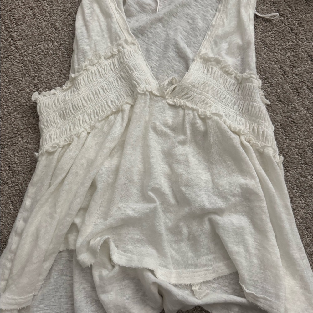 Free People Cream Tank Top